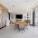 a meeting room with a table and chairs