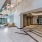 Interior of Leasing Office with Seating and Two Elevators