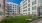 Interior Courtyard with hammocks, cornhole, and lounge seating