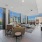 a large room with a large window